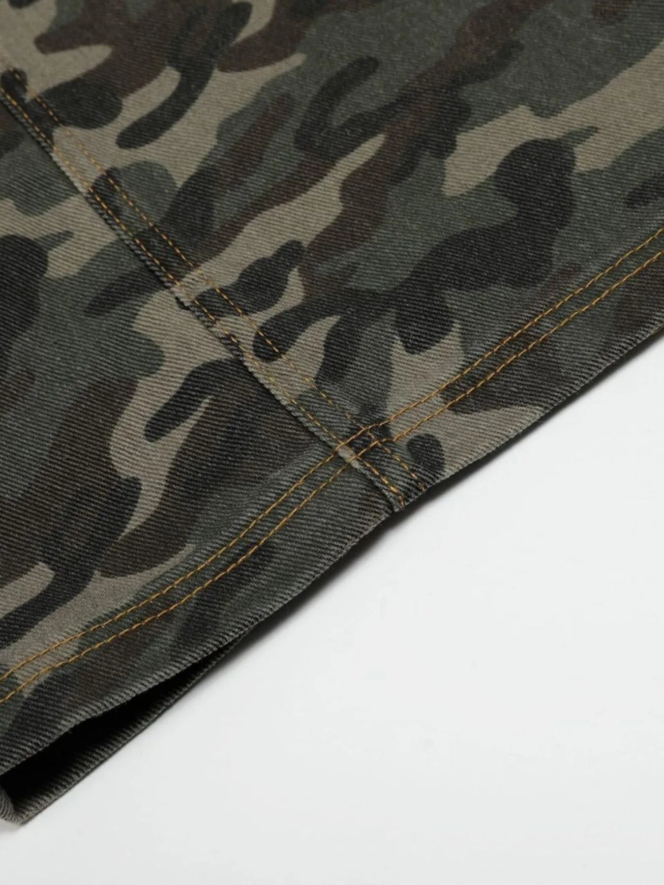 Men's Camouflage Wide Leg Cargo Jeans