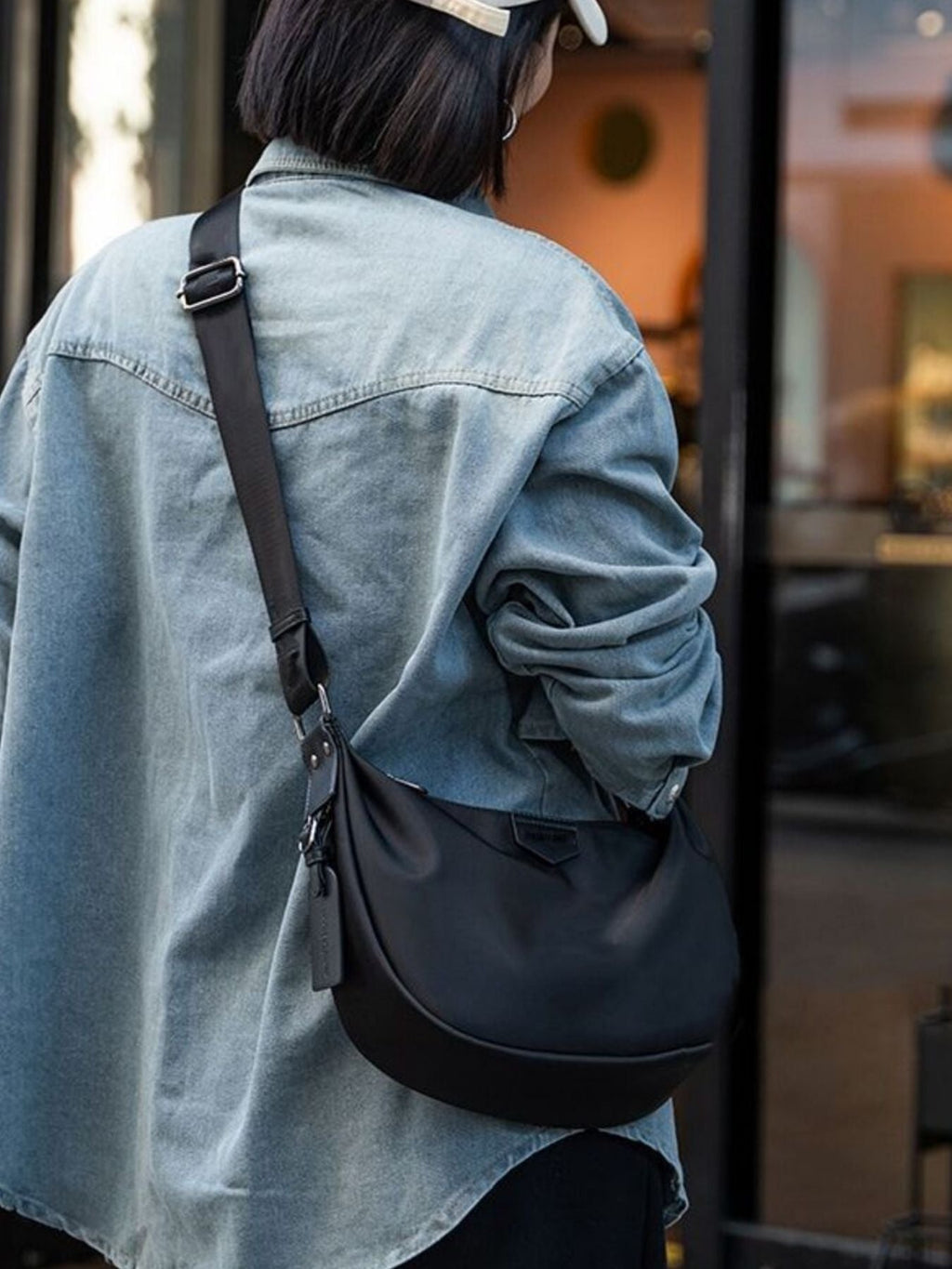Adjustable Strap Nylon Crossbody Bag