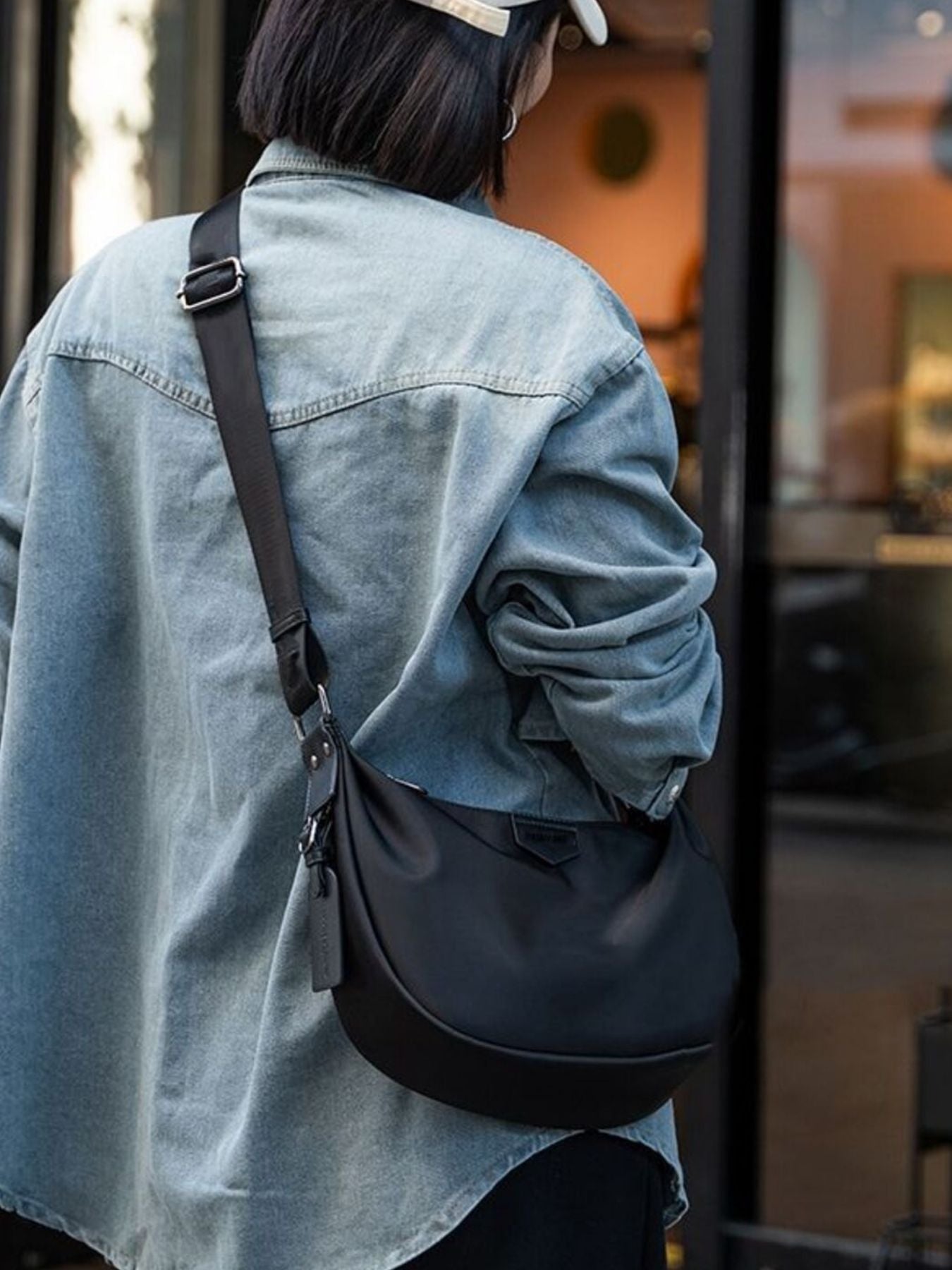Adjustable Strap Nylon Crossbody Bag