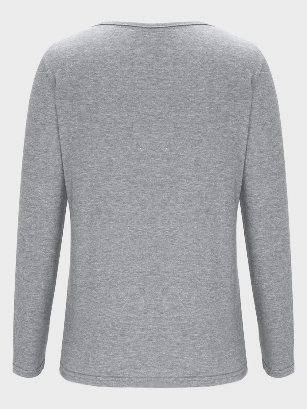 Crisscross V-Neck Long Sleeve T-Shirt