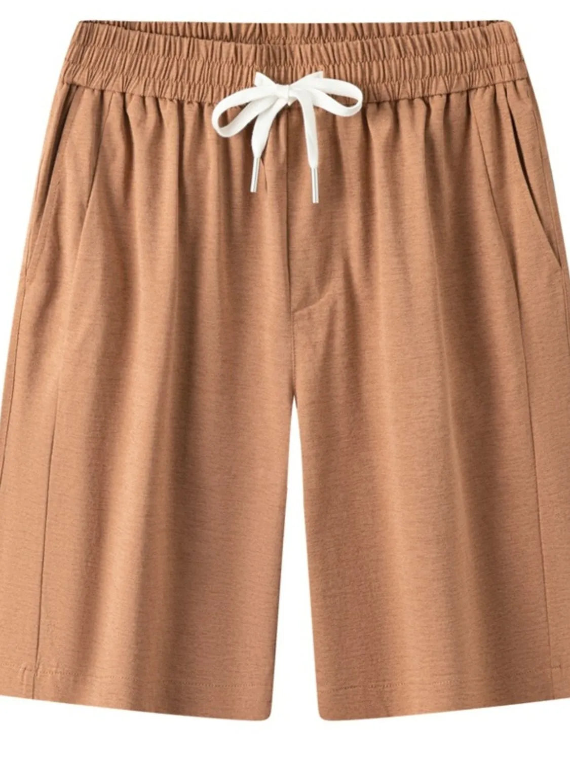 Men's Plus Size Drawstring Shorts with Pockets