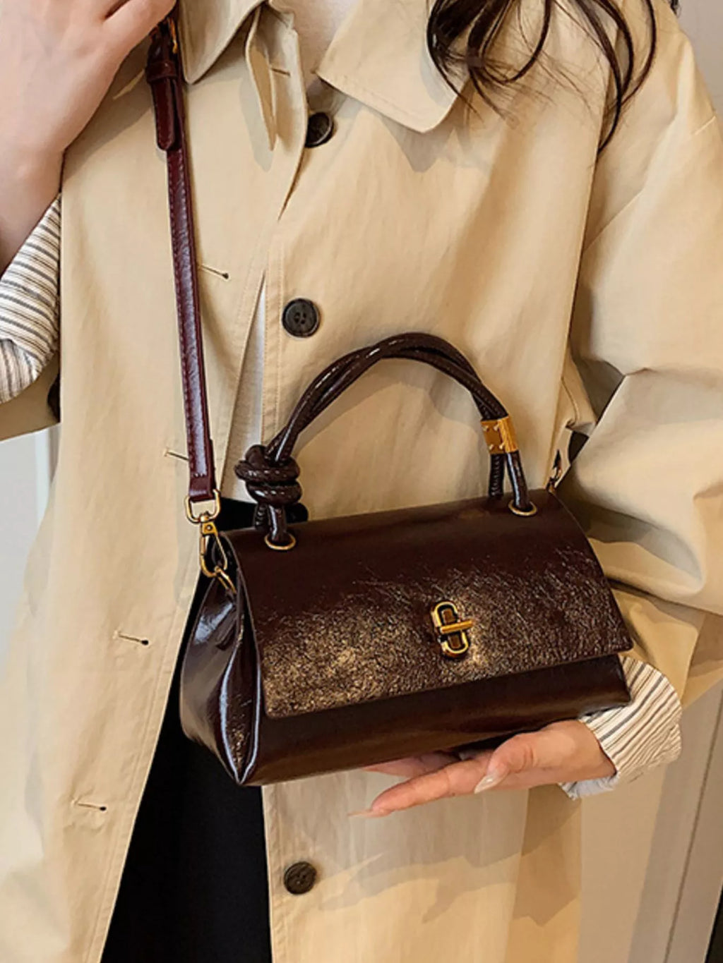 Top Handle Crossbody Bag