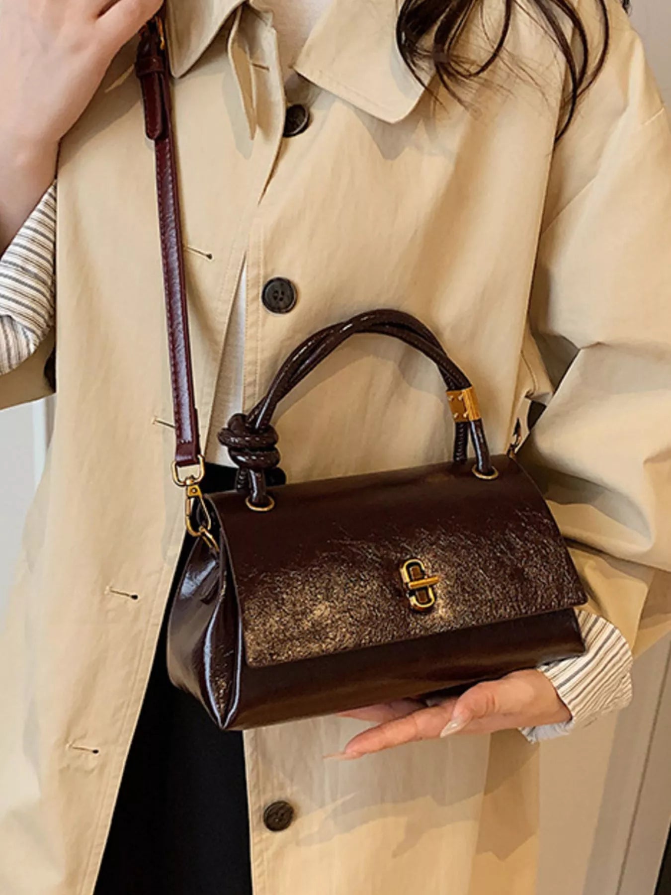 Top Handle Crossbody Bag