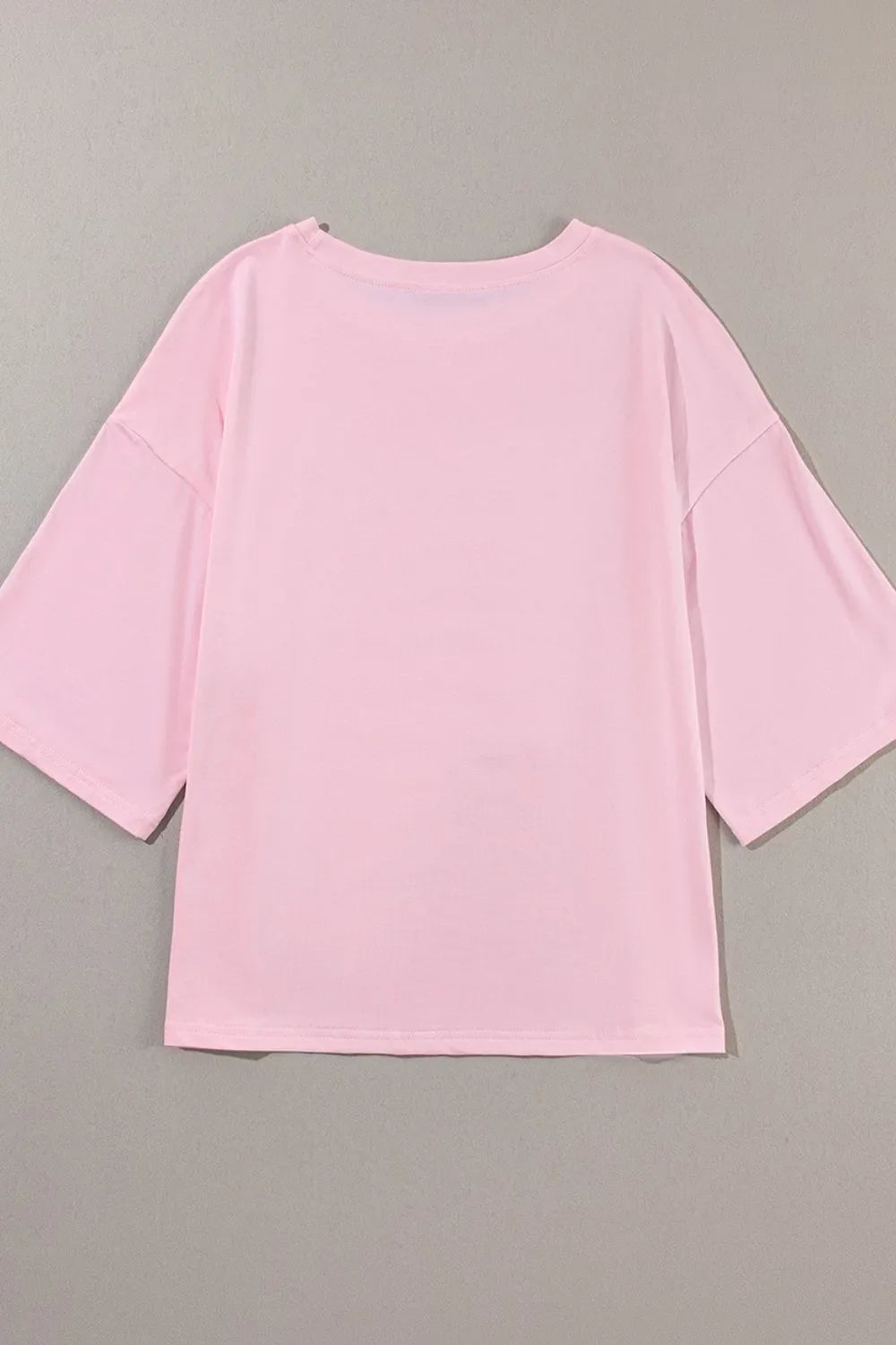 Color Block Star Patched Oversized T-Shirt