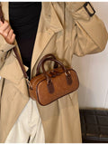 Vintage Style Barrel Crossbody Bag