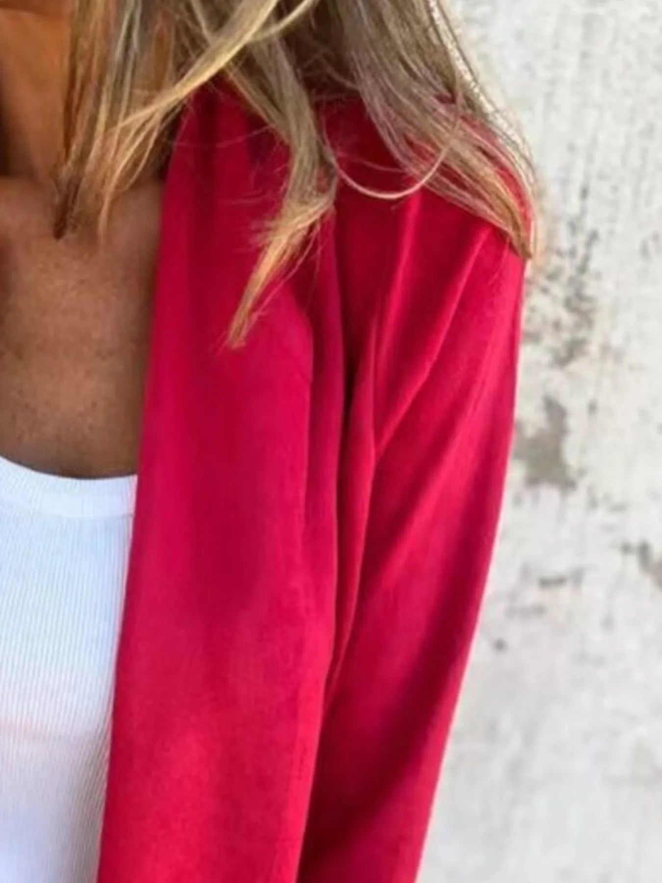 Full Size Open Front Casual Cardigan Plus Size