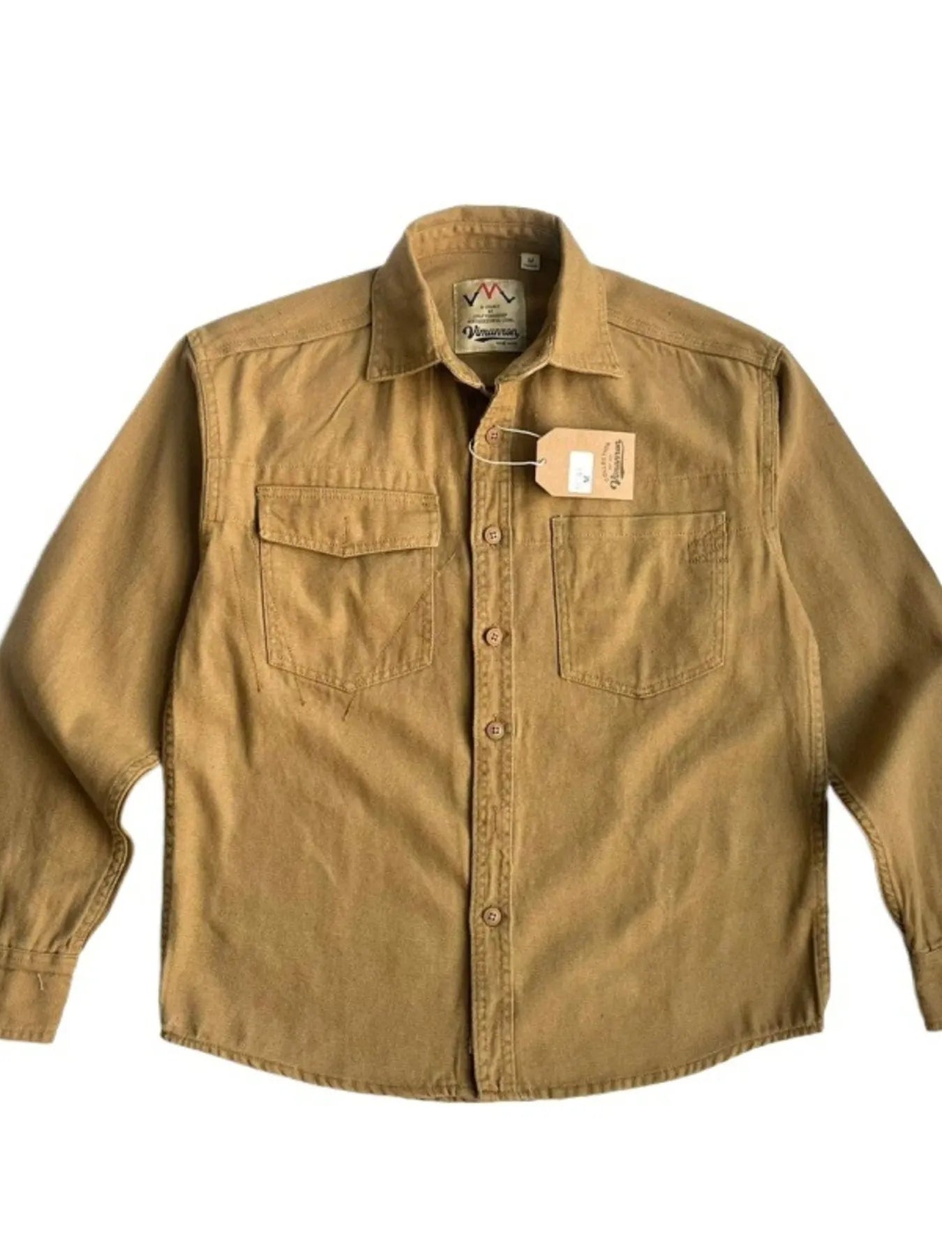 Men's Plus Size Button Up Shirt with Chest Pockets