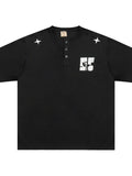 Men's Button Detail Short Sleeve T-Shirt