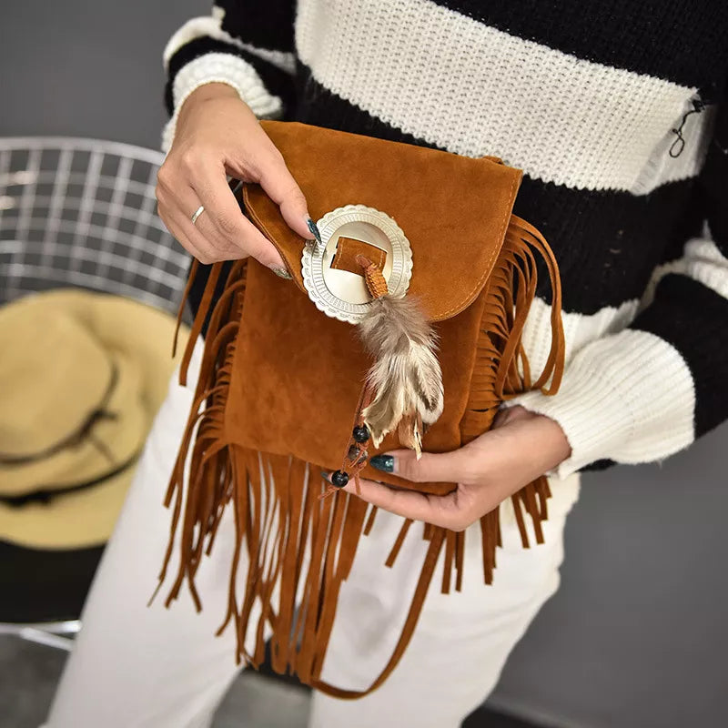 Fringe Tassel Crossbody Bag