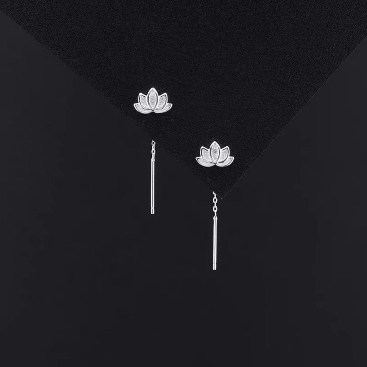 Lotus Drop Earrings