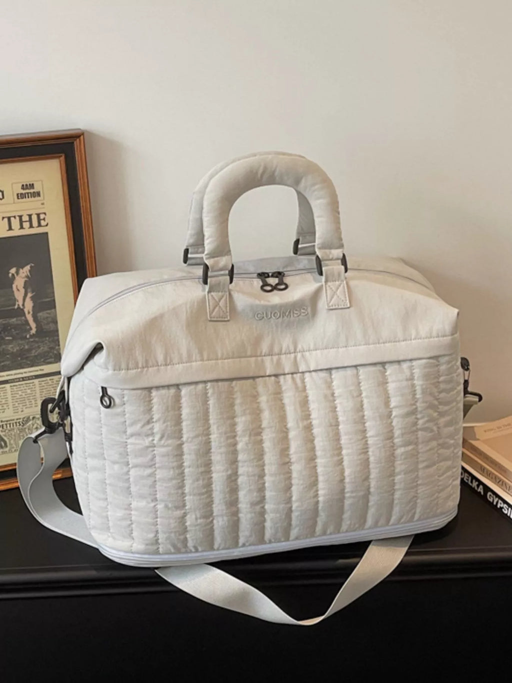 Quilted Nylon Travel Bag
