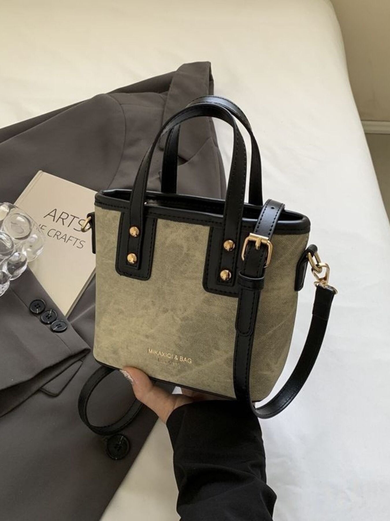 Top Handle Crossbody Bag