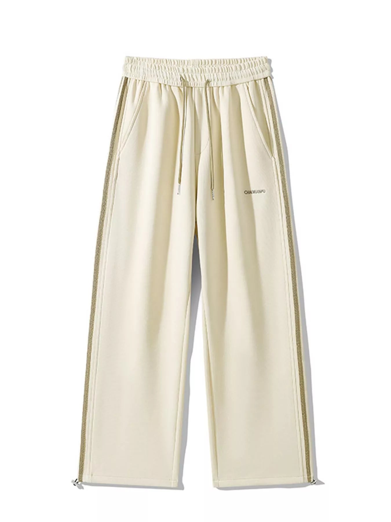 Men's Plus Size Casual Striped Wide Leg Sweatpants