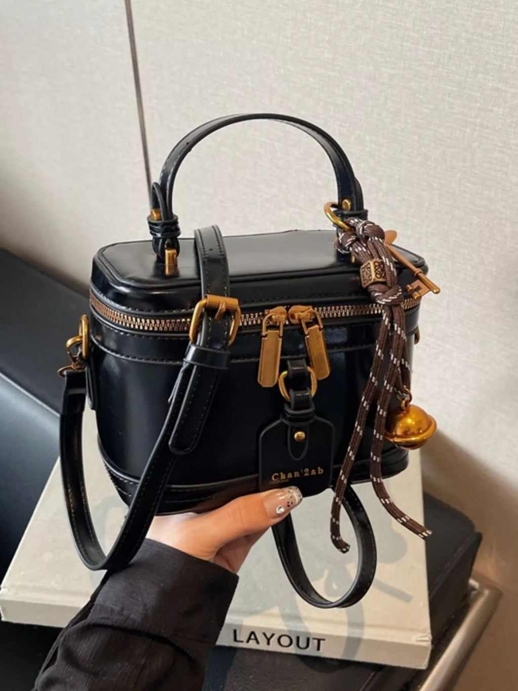 Retro Style Boxy Crossbody Bag