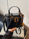 Retro Style Boxy Crossbody Bag