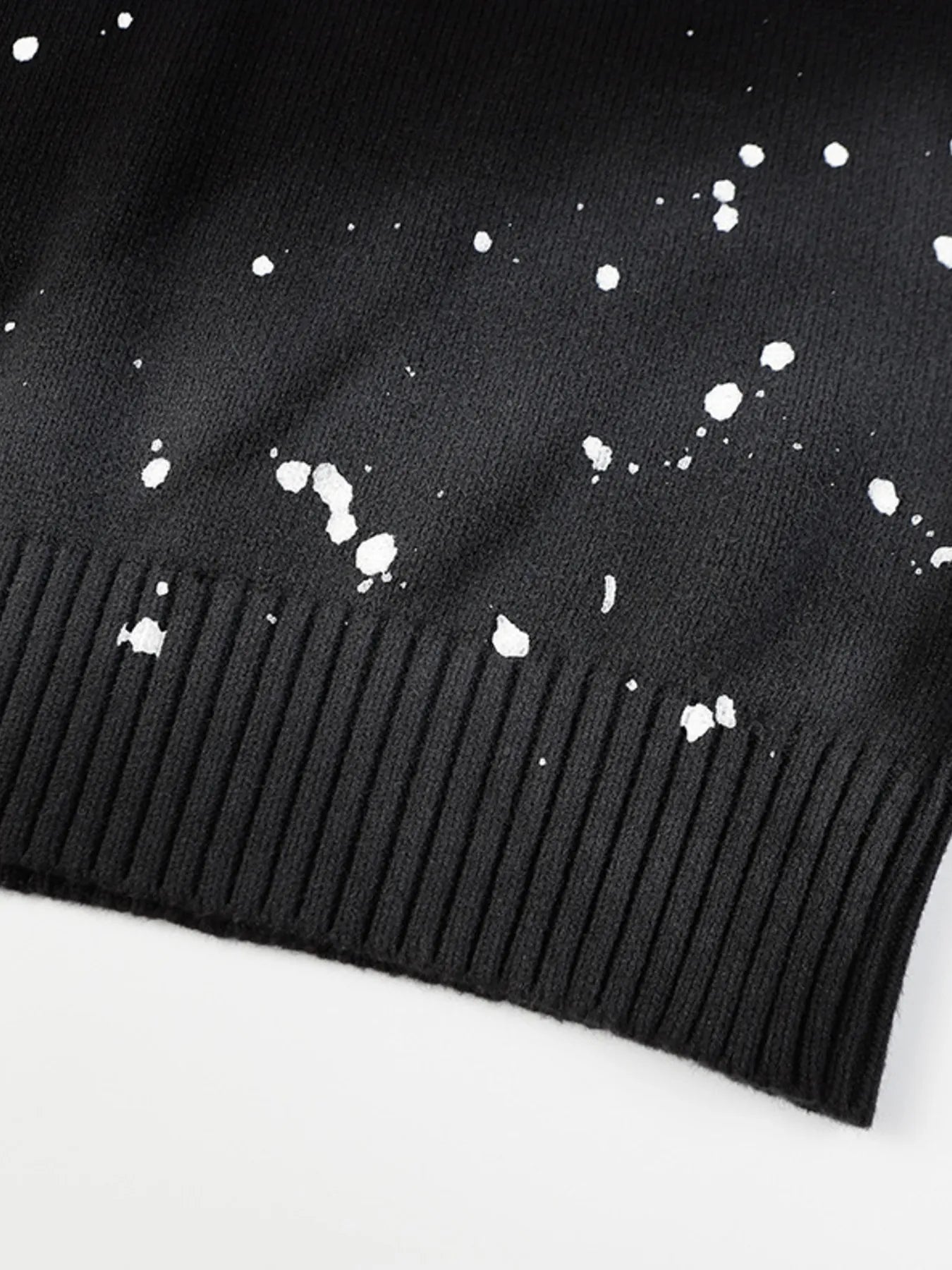 Men's Letter Round Neck Long Sleeve Sweater