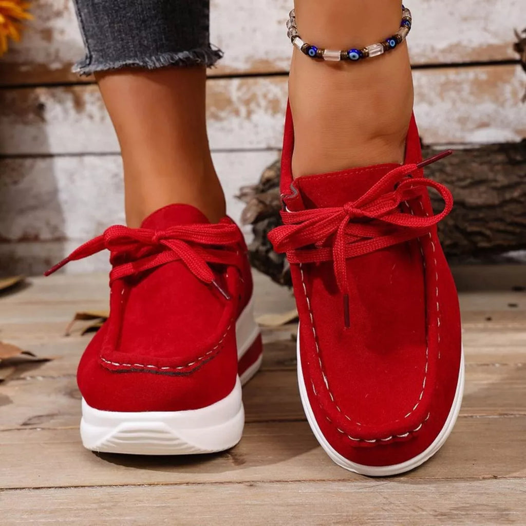 Round Toe Platform Sneakers