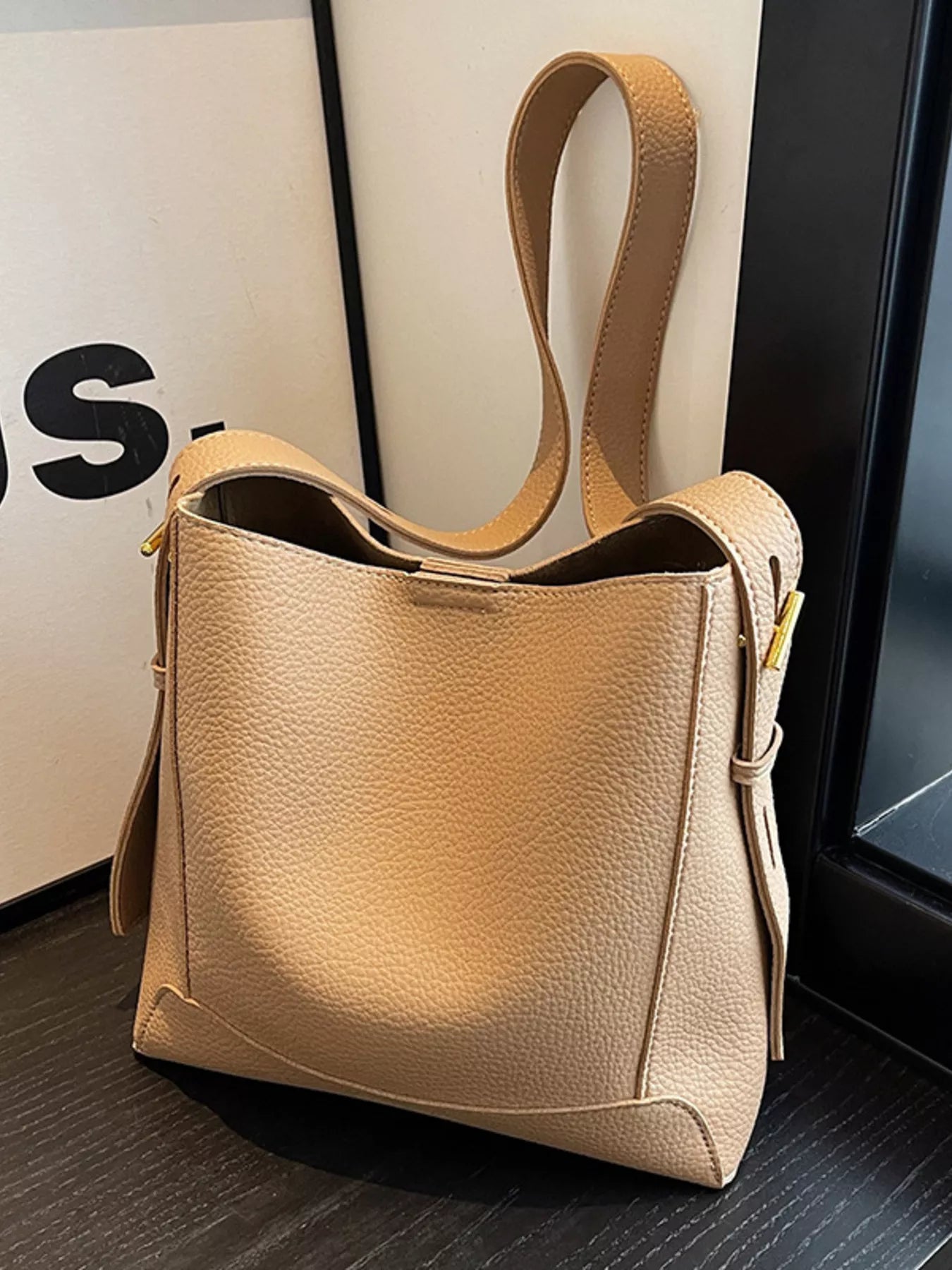 Leather Adjustable Strap Crossbody Bag