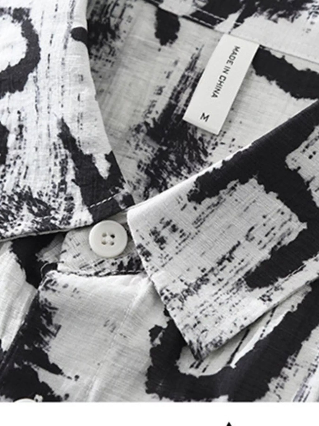 Men's Plus Size Letter Print Short Sleeve Shirt