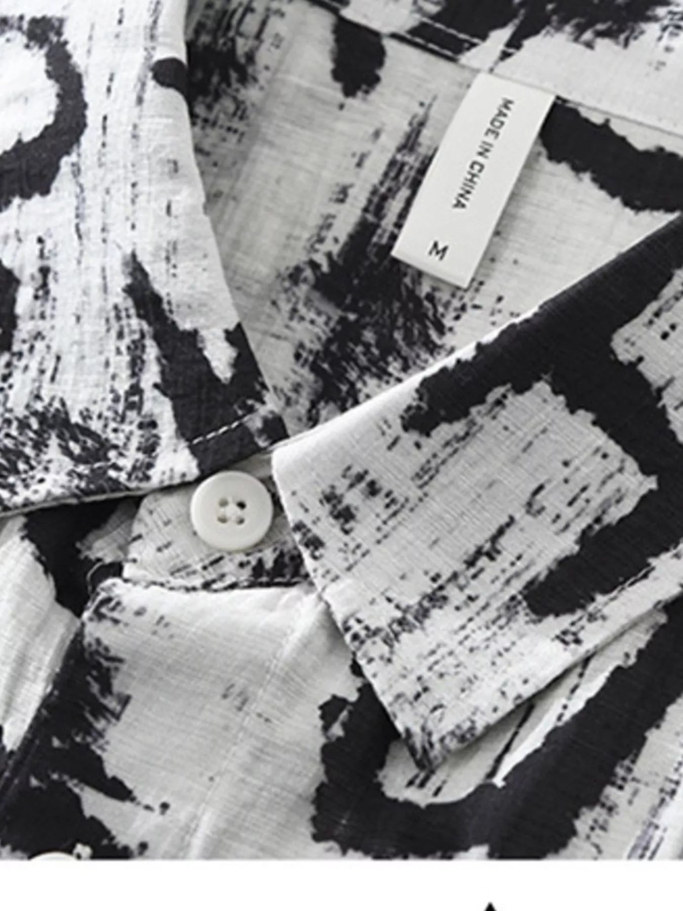 Men's Plus Size Letter Print Short Sleeve Shirt