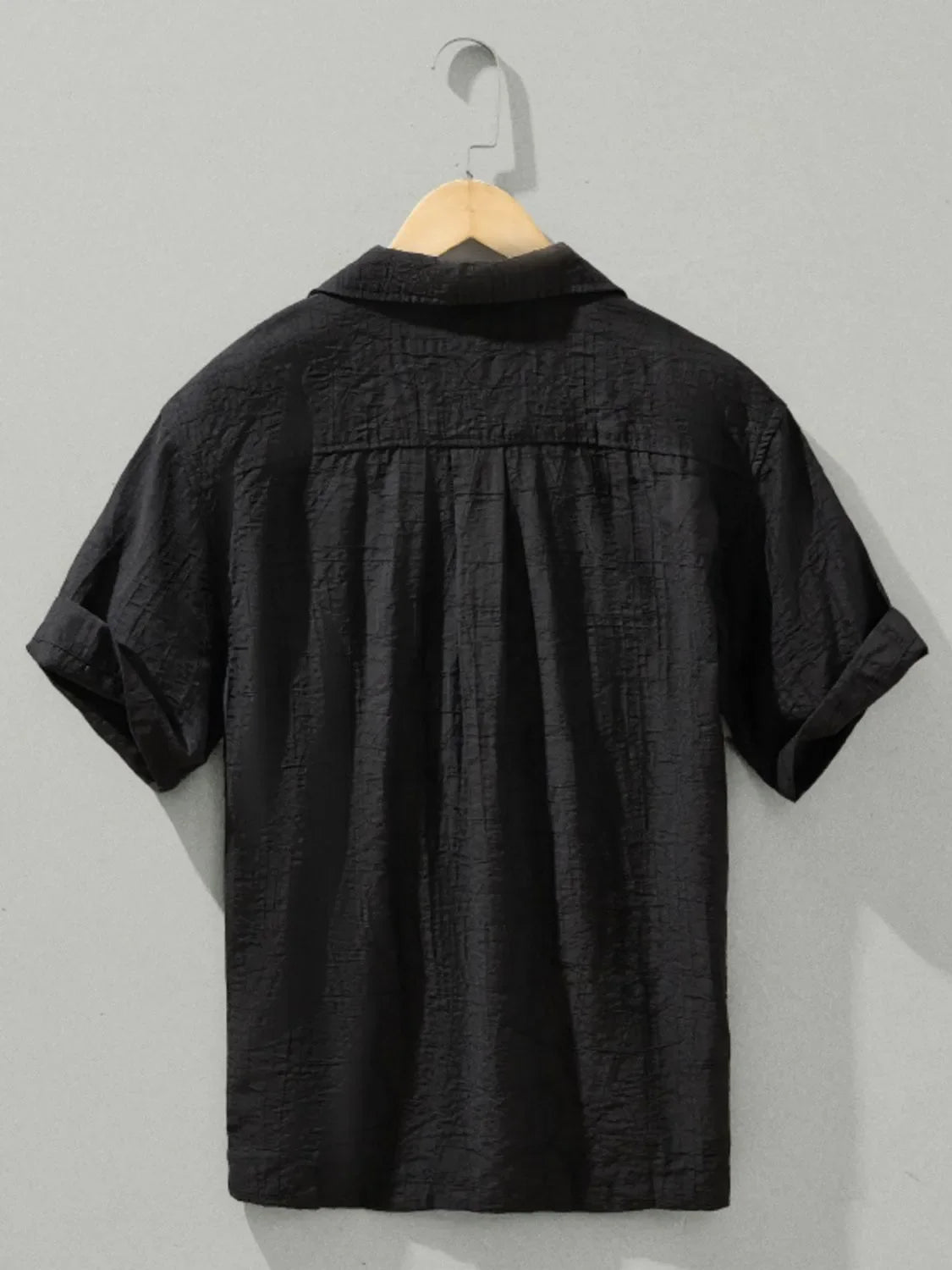 Men's Plus Size Button Up Short Sleeve Shirt