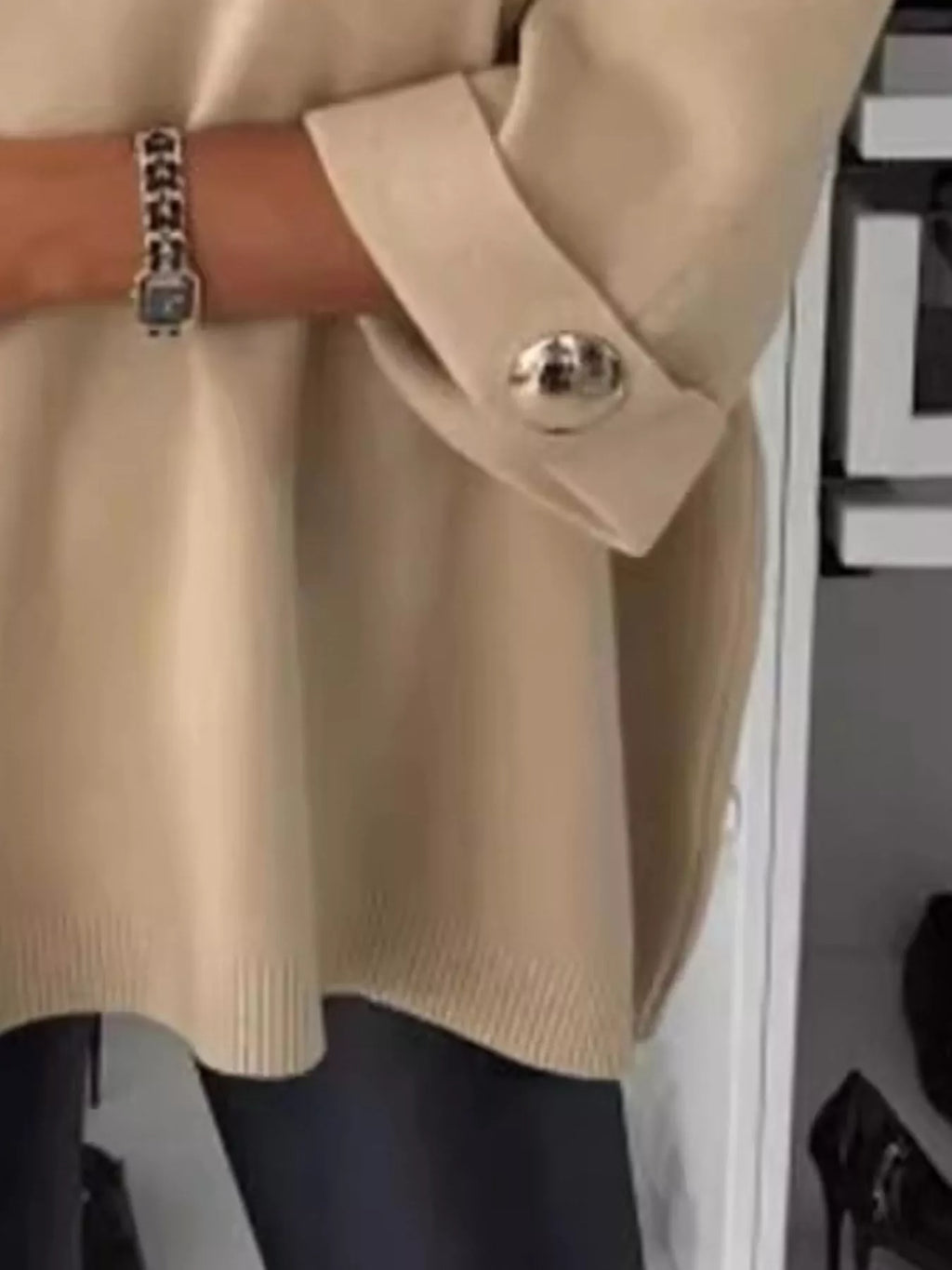 Full Size Round Neck Drop Shoulder Top with Ribbed Trim Plus Size