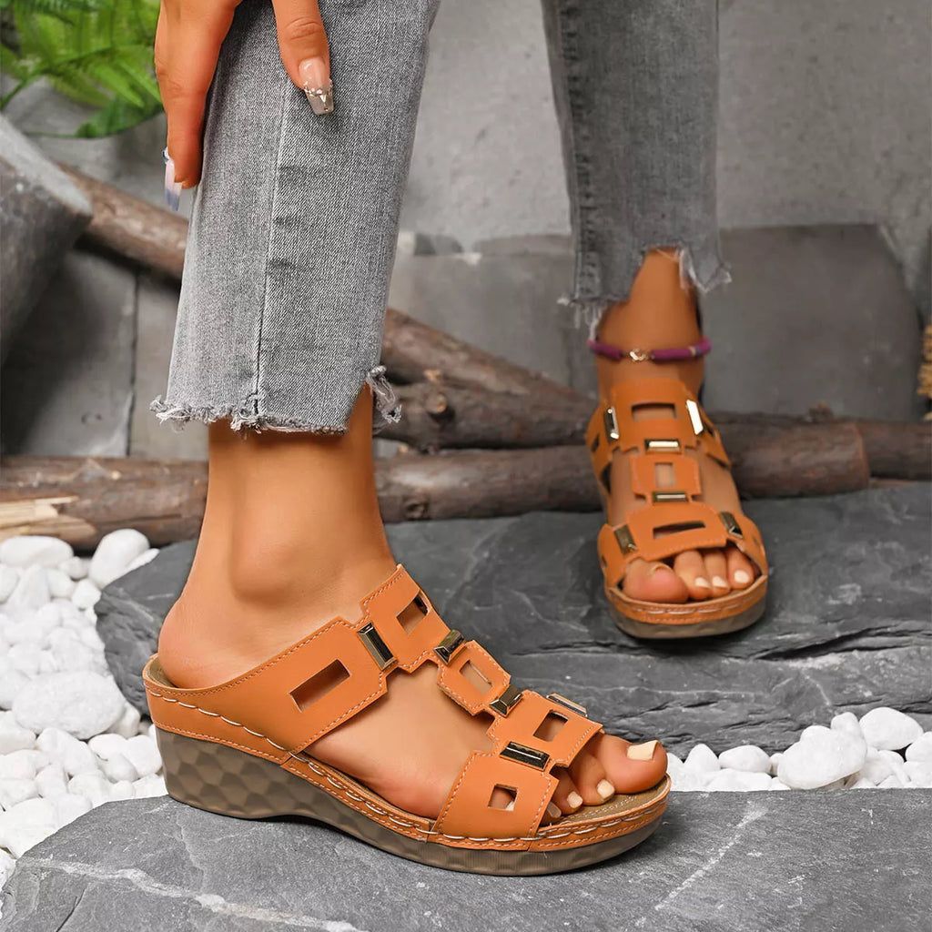 Open Toe Wedge Sandals