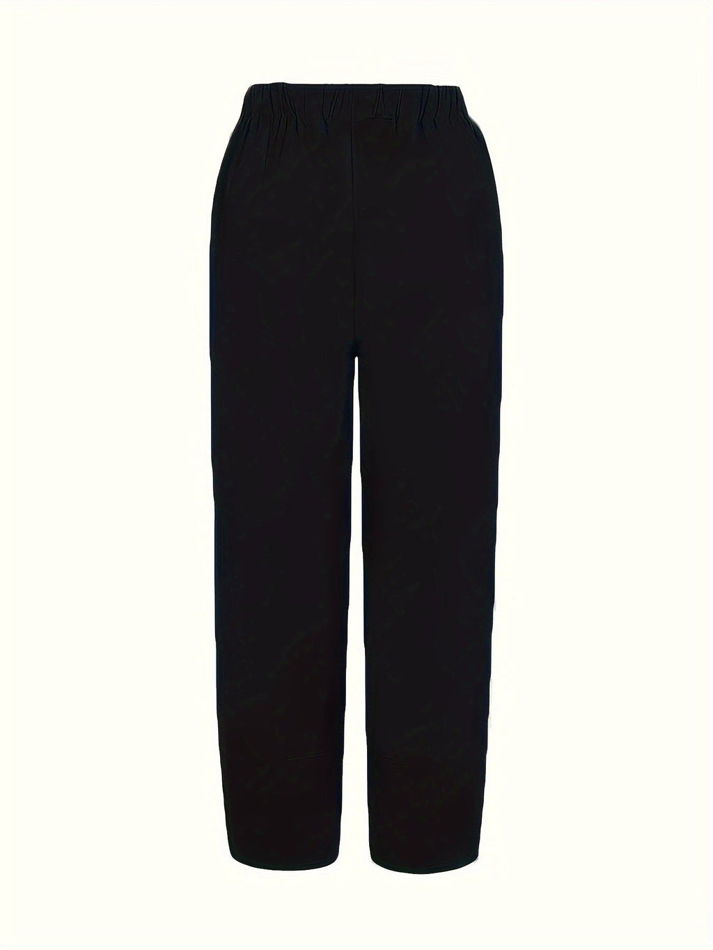 Elastic Waist Pants with Pockets