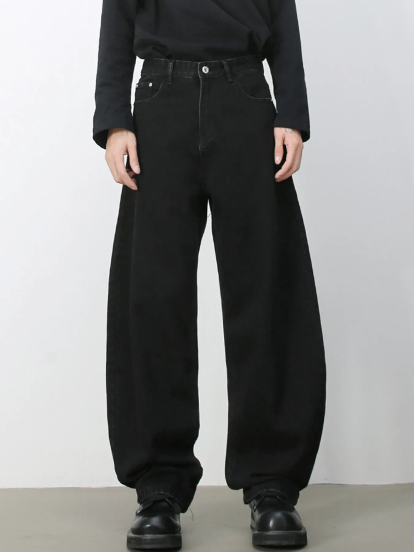 Men's Wash Wide Leg Jeans