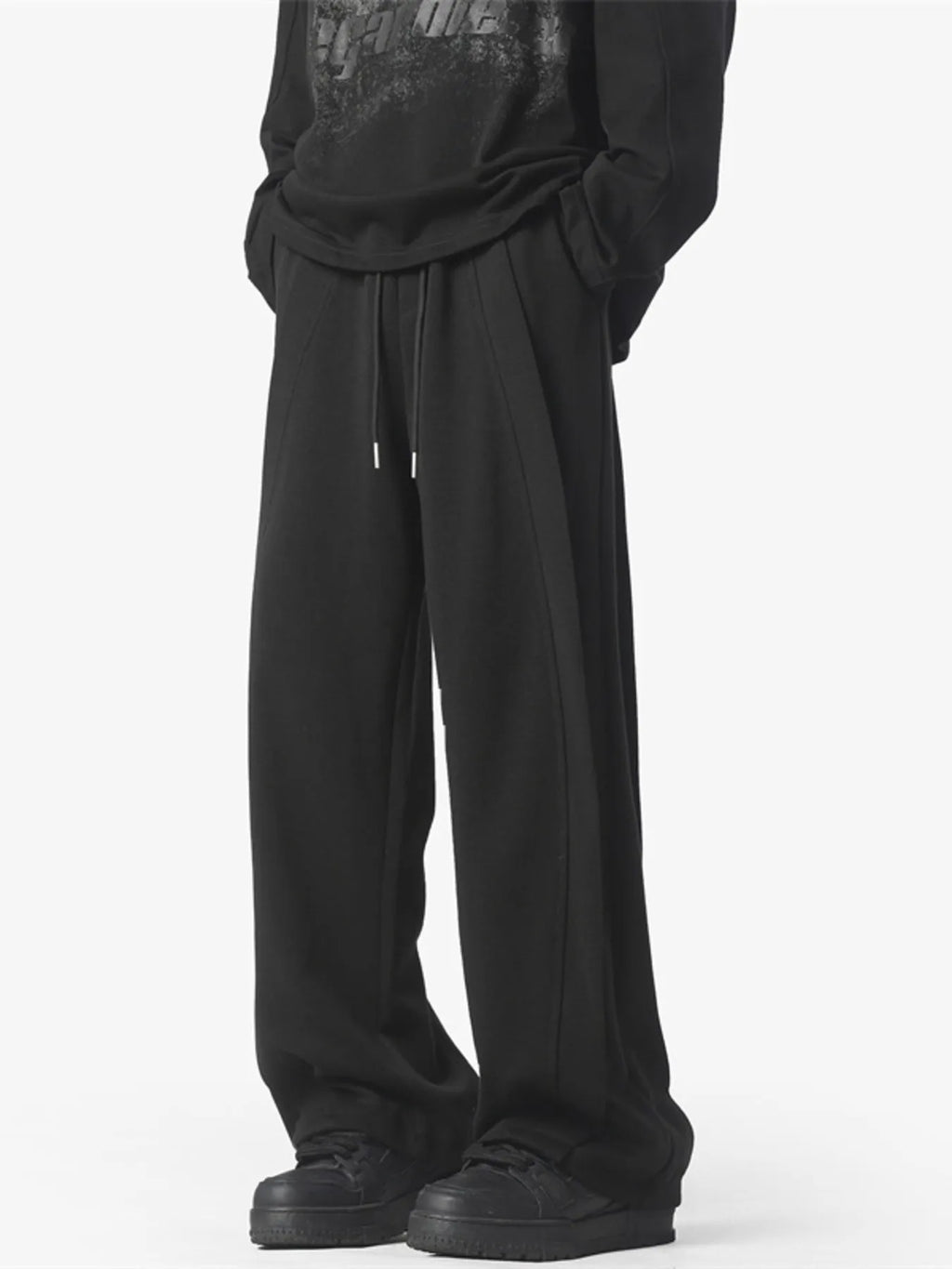 Men's Full Size Drawstring Wide Leg Pants Plus Size