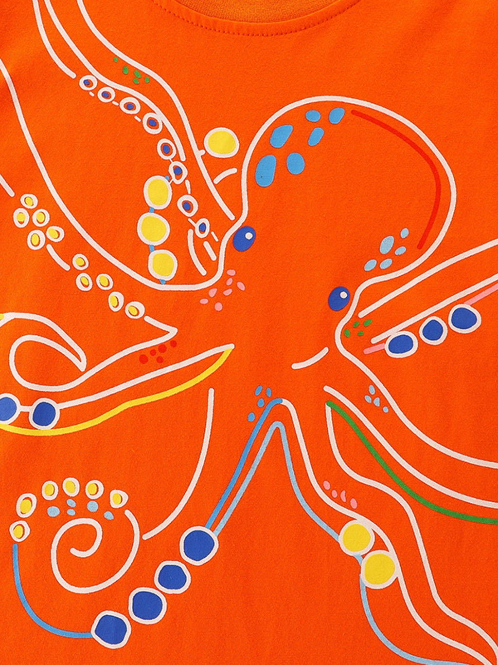 Children's Octopus Graphic Short Sleeve T-Shirt