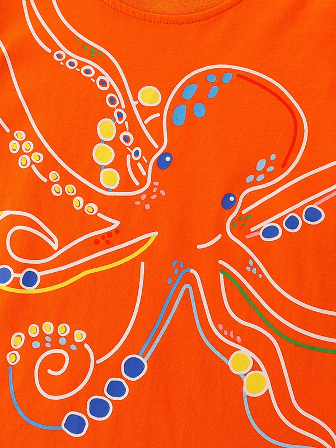 Children's Octopus Graphic Short Sleeve T-Shirt