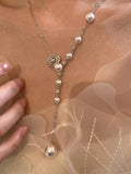 Pearl Flower Y-Necklace