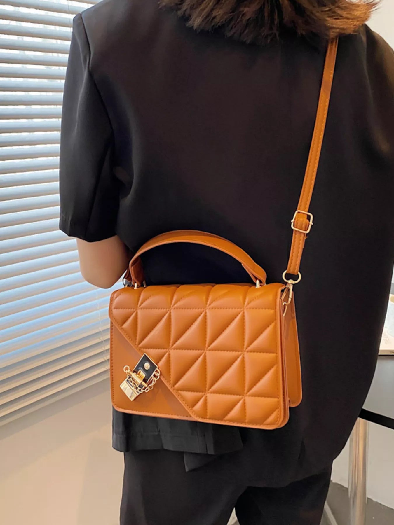 Quilted Flap Crossbody Bag