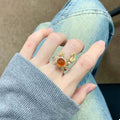 18K Gold-Plated Crab Ring