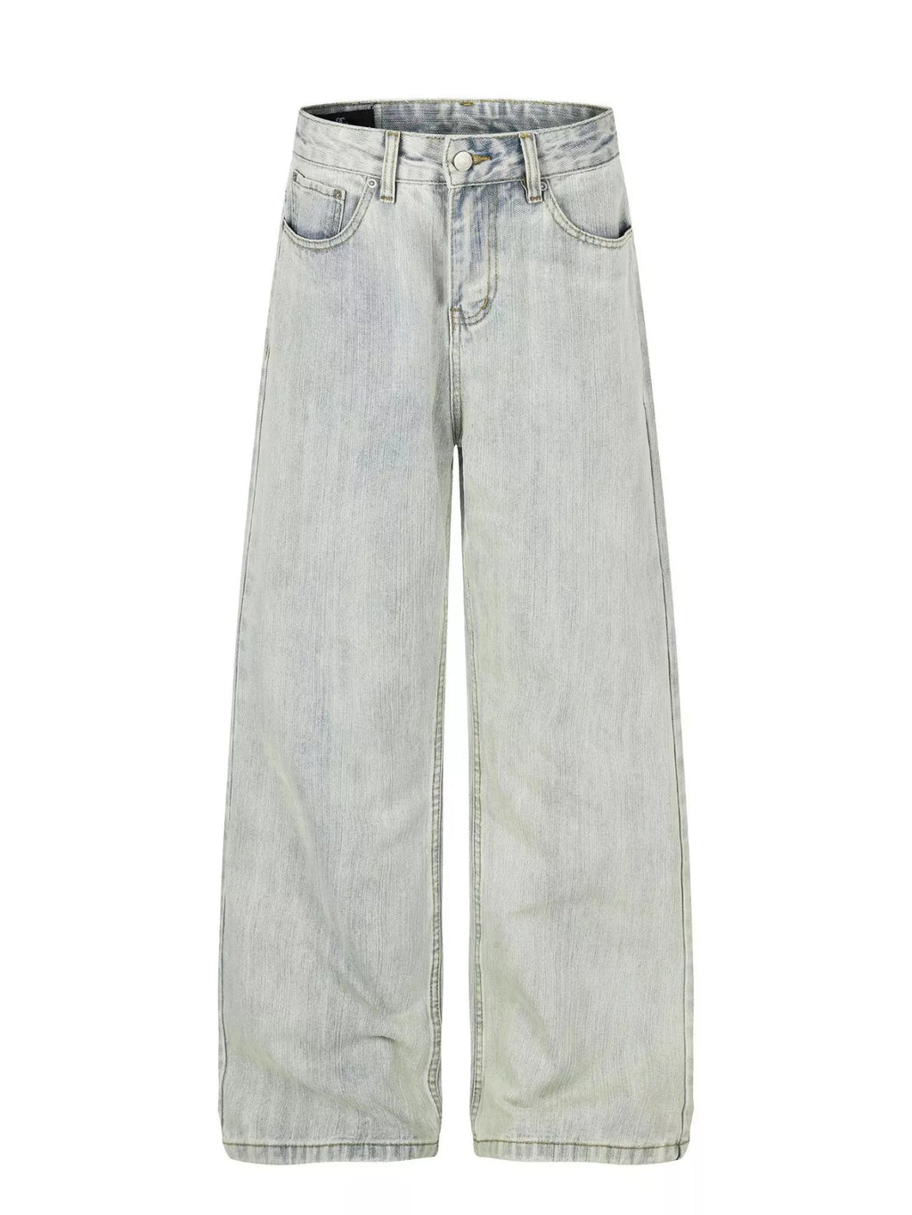 Men's Washed Wide Leg Jeans