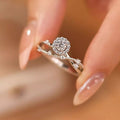 1 Carat 925 Sterling Silver Moissanite Layered Ring