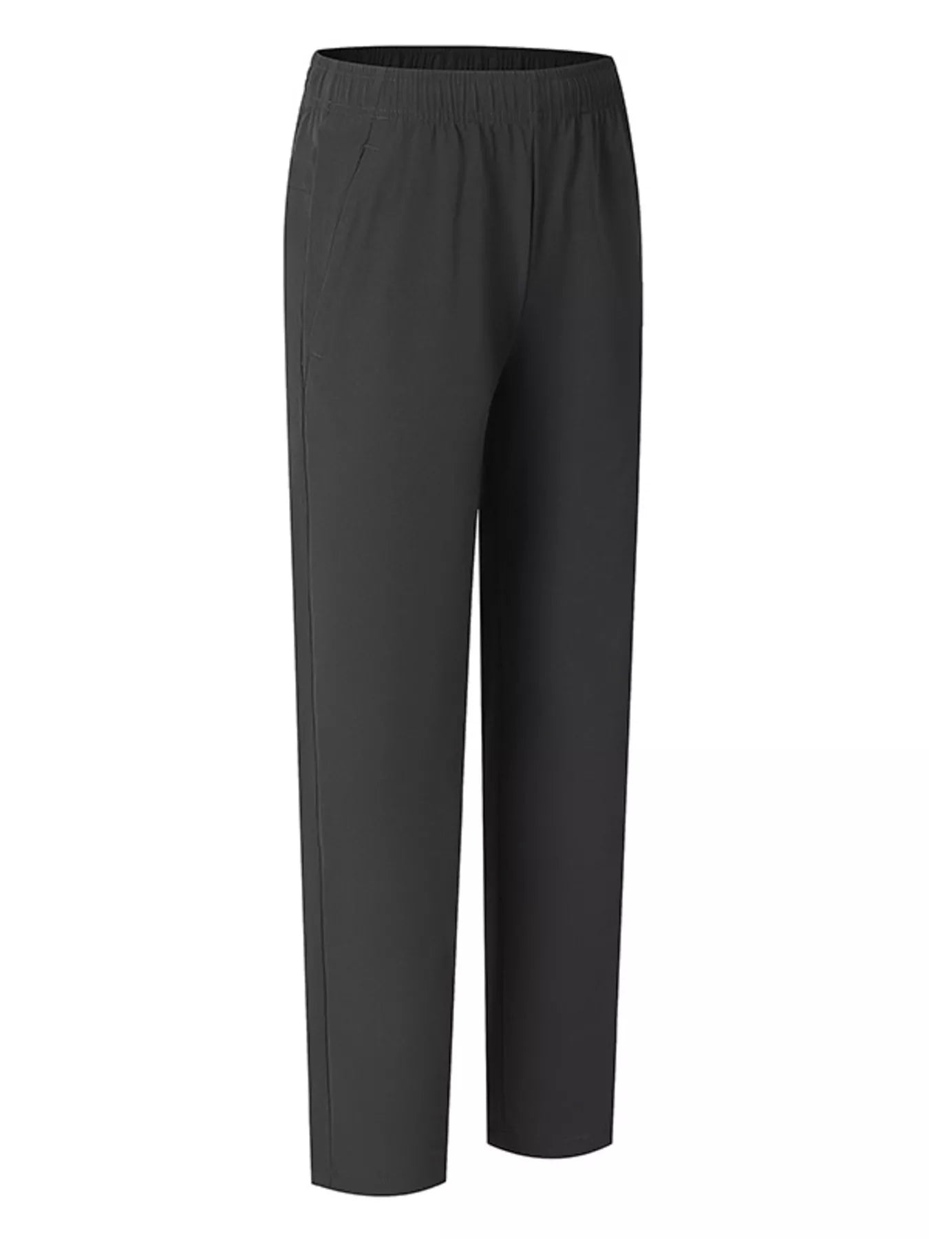 Men's Plus Size Casual Elastic Waist Straight-Leg Pants
