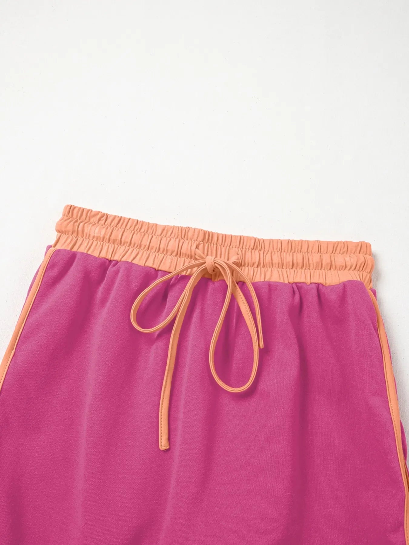Contrast Trim Long Sleeve Top and Skort Set