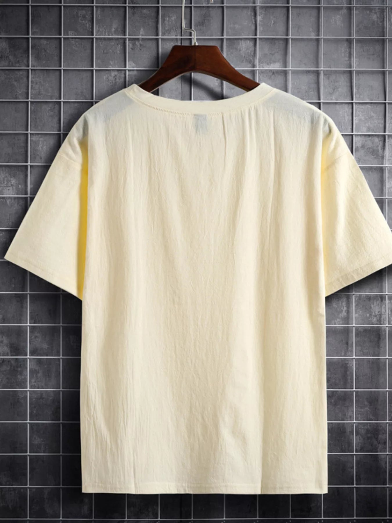 Men's Plus Size Solid Color Short Sleeve T-Shirt