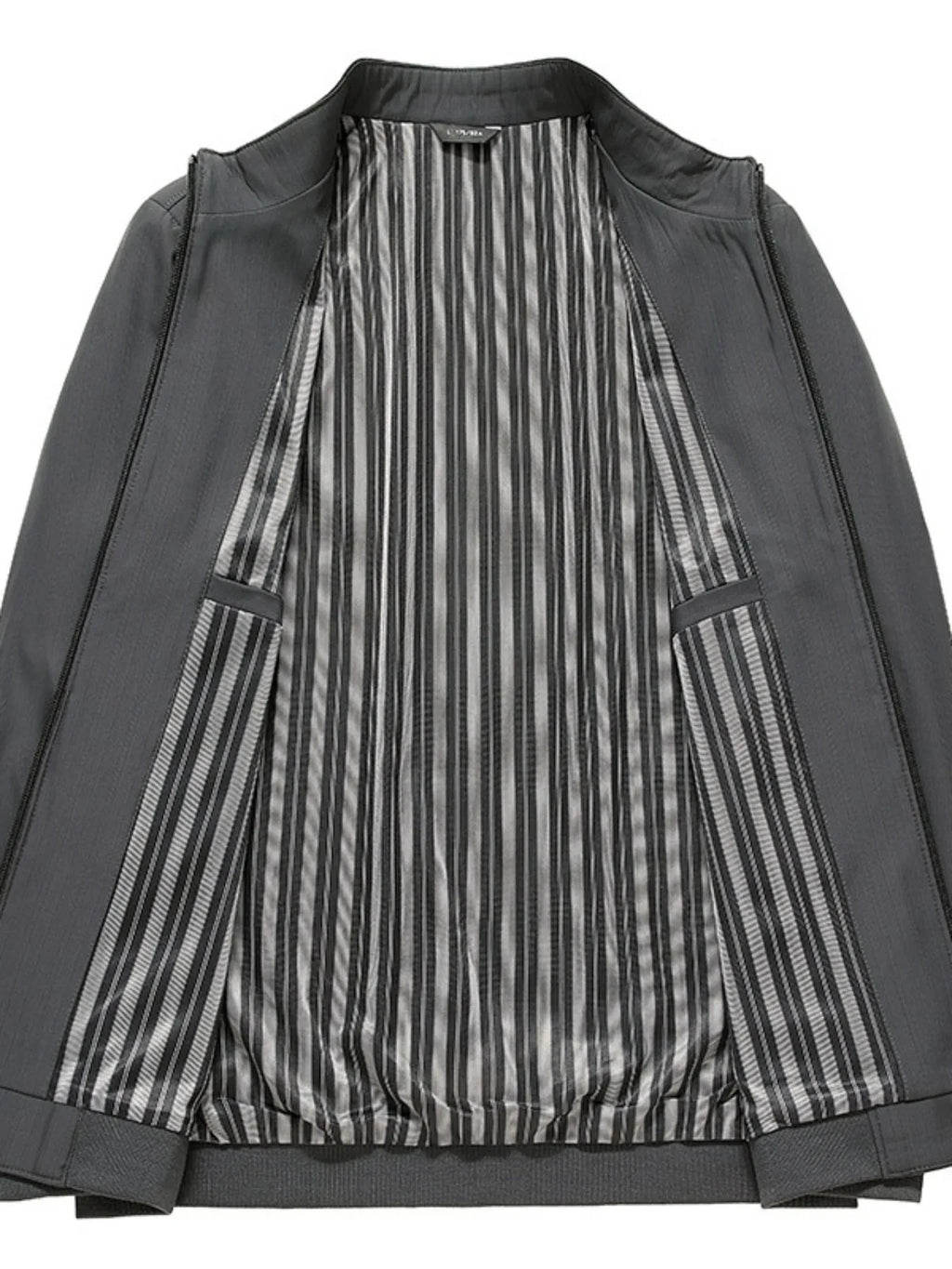 Men's Plus Size Zip Up Long Sleeve Jacket