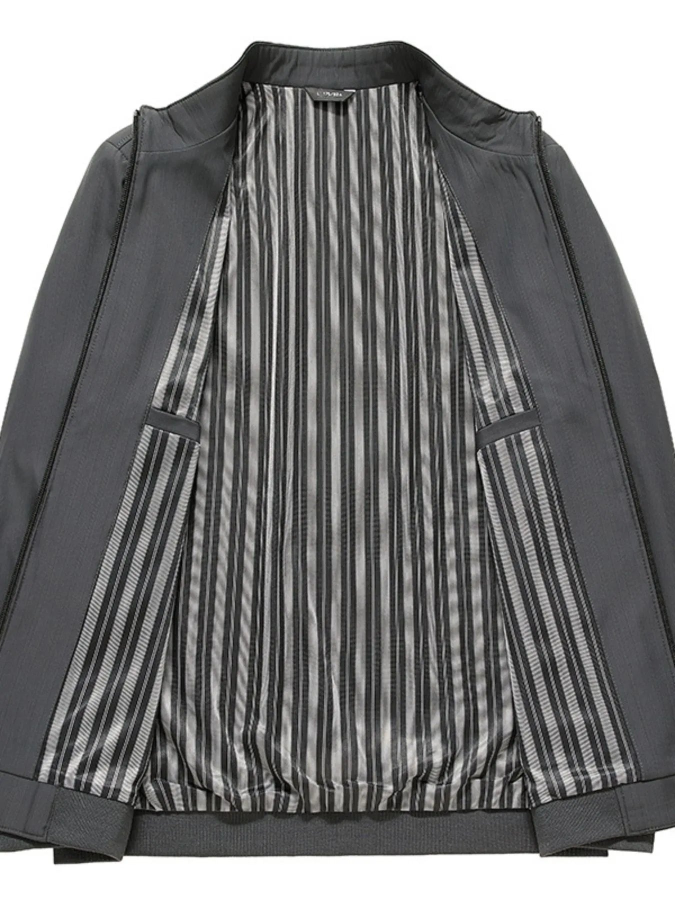 Men's Plus Size Zip Up Long Sleeve Jacket