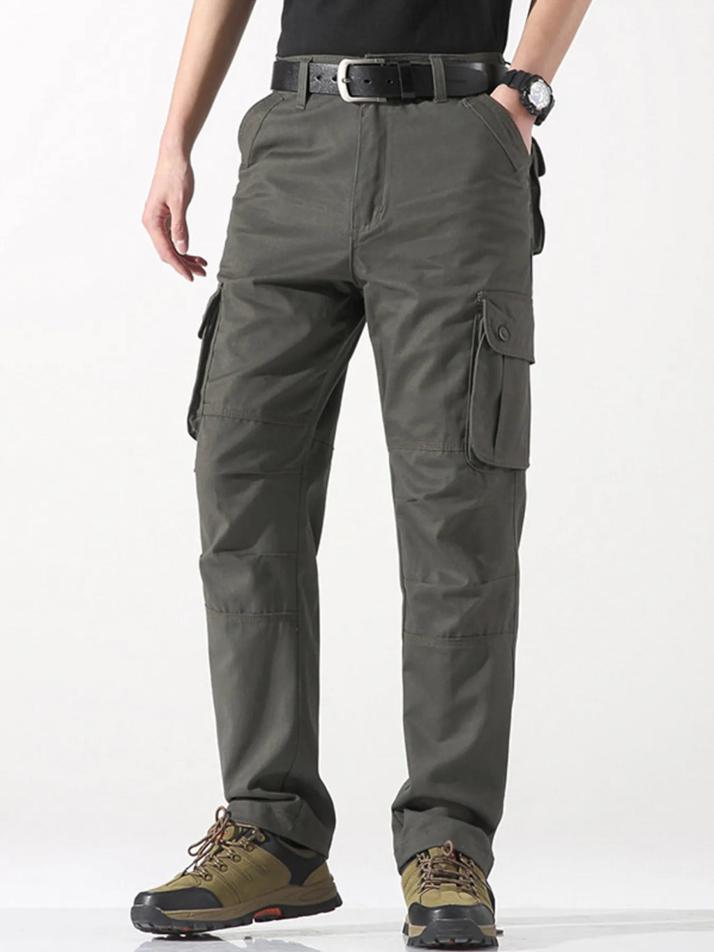 Men's Wide Leg Cargo Pants