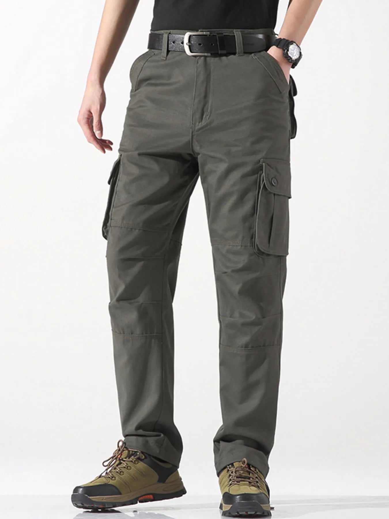 Men's Wide Leg Cargo Pants