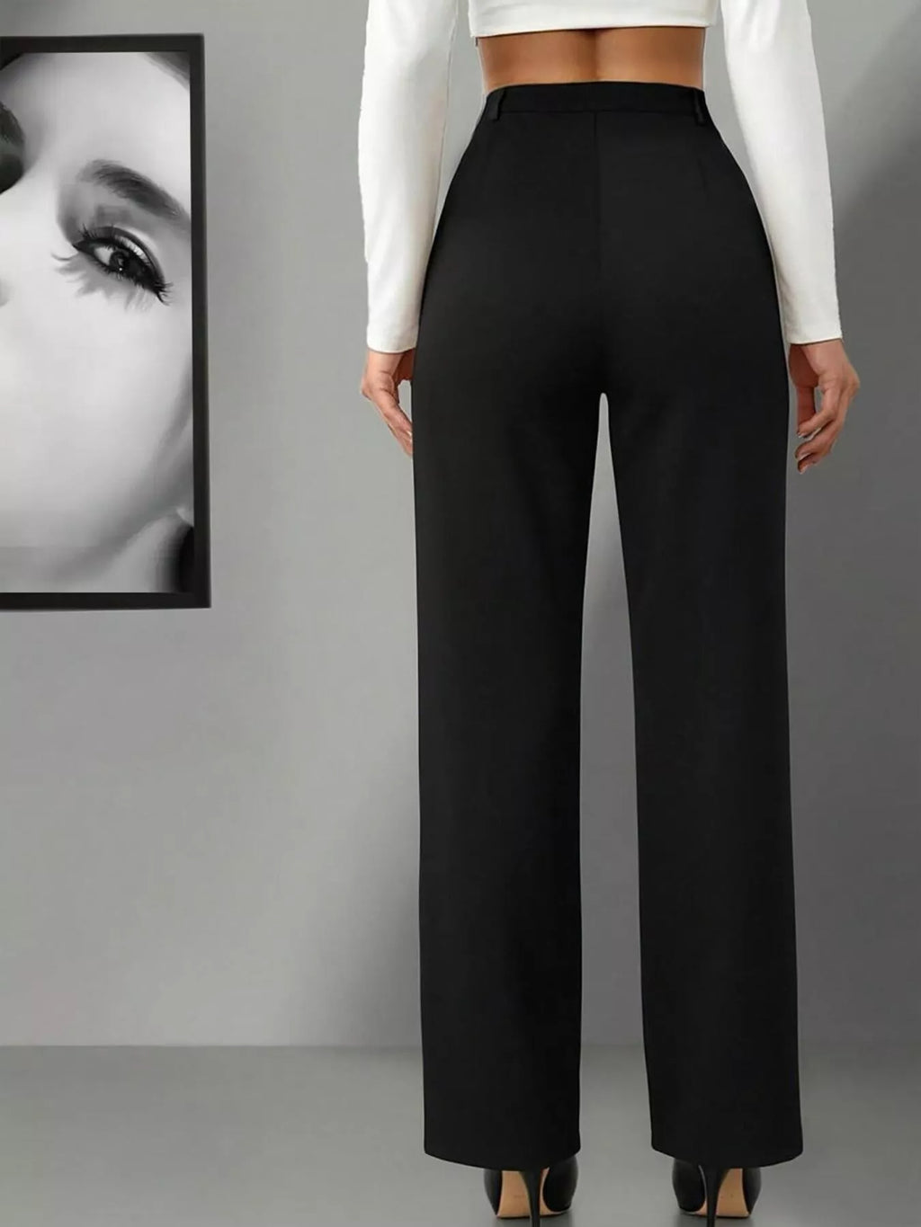 Wide-Leg High Waist Pants
