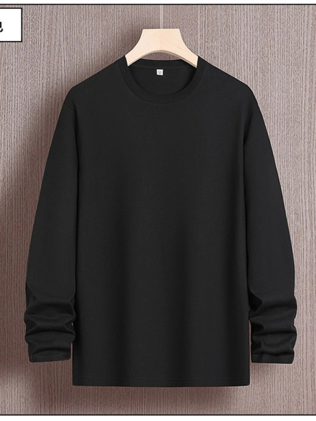 Men's Plus Size Round Neck Long Sleeve T-Shirt