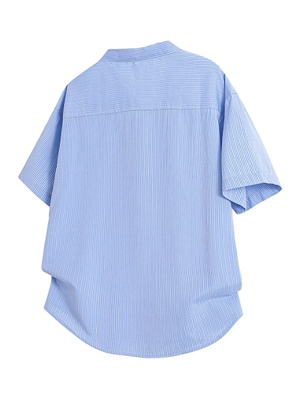 Men's Plus Size Casual Striped Button Up Shirt