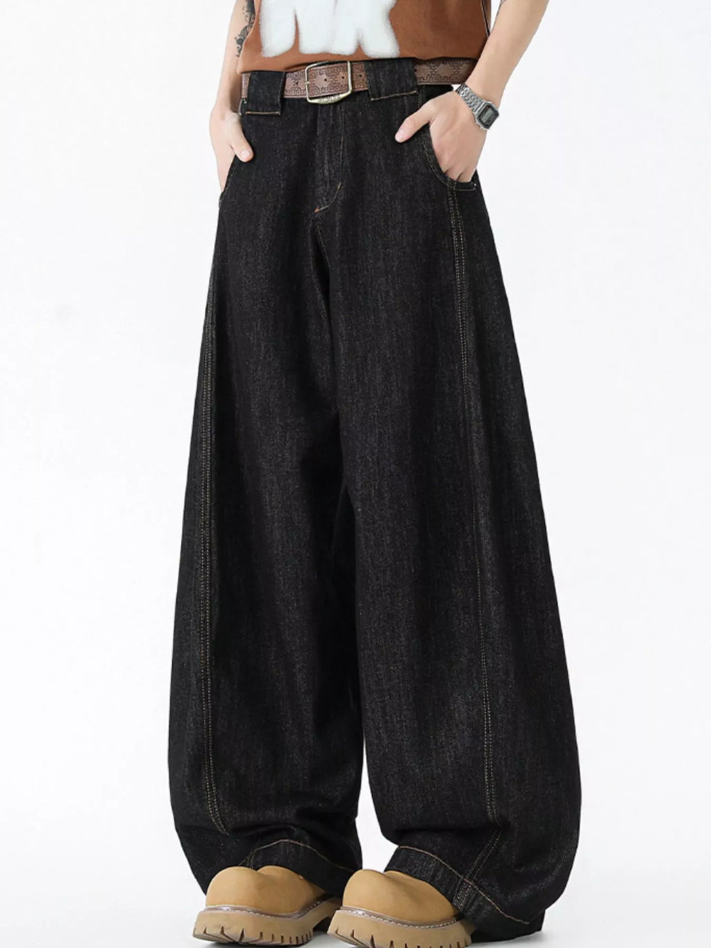Men's Wide Leg Jeans