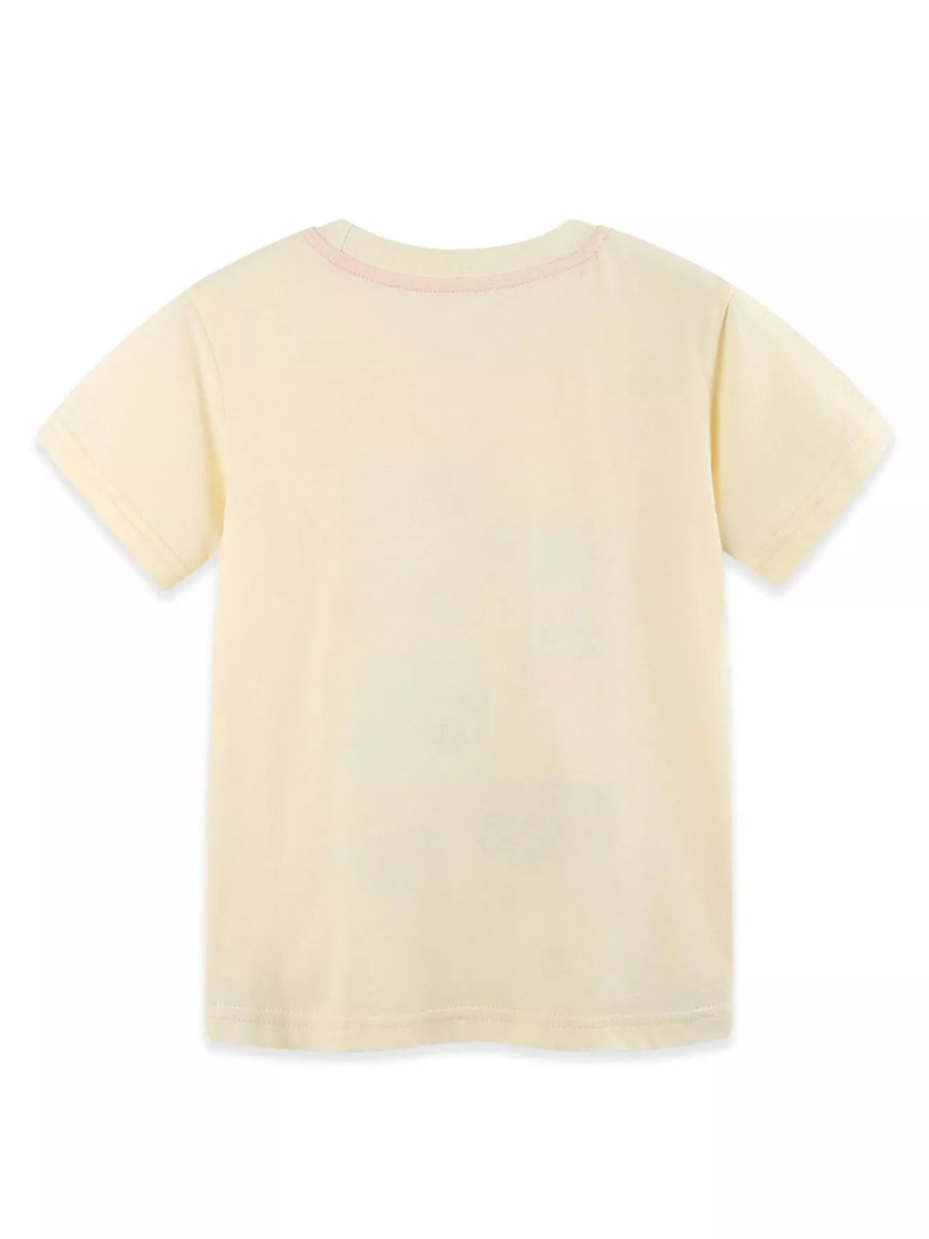 Children's Vehicle Print Crew Neck Short Sleeve T-Shirt