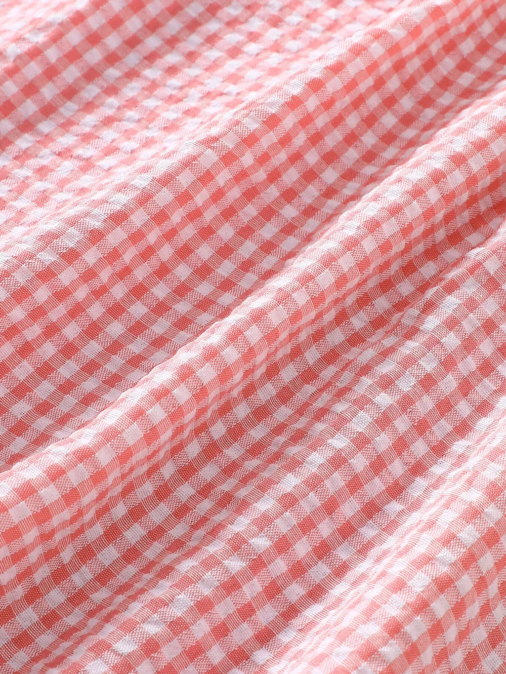 Children's Smocked Plaid Ruffle Sleeve Dress